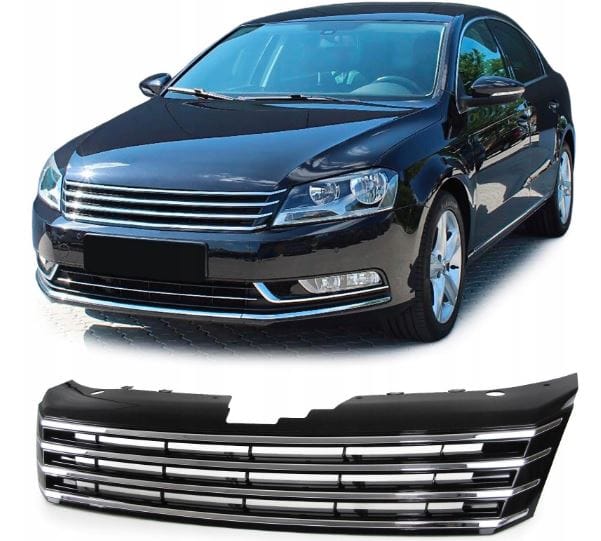 Grille VW Passat B7 10-14 Black Chrome - Image 2