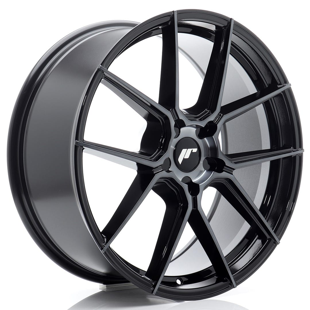Alloy Wheel Japan Racing JR30 20x8.5 ET20-45 5H BLANK Black machined with tinted front