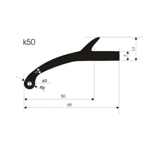 Rubber screen spacers - 50mm - Image 2