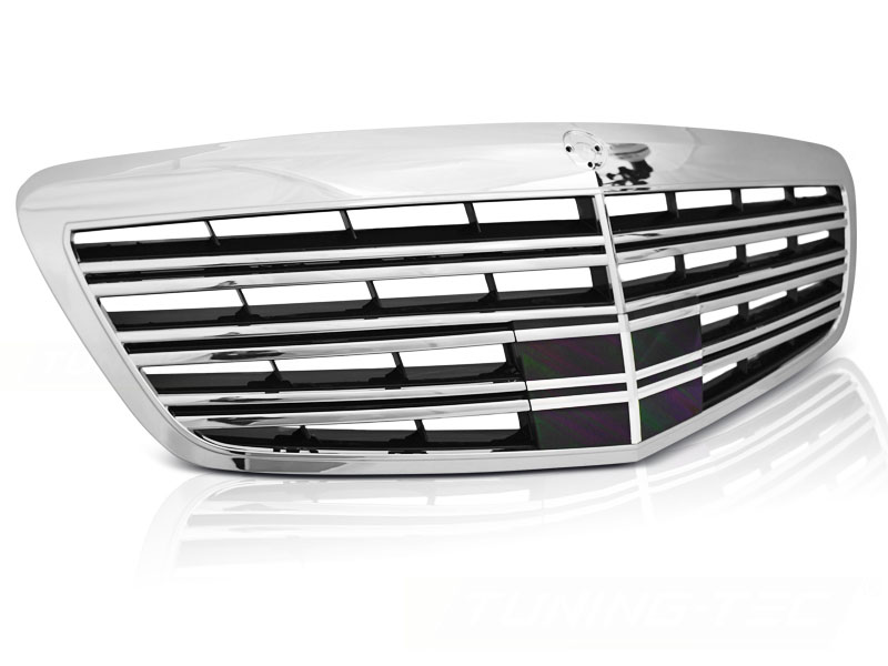 Grille Mercedes W221 09-13 Sport Chrome Black